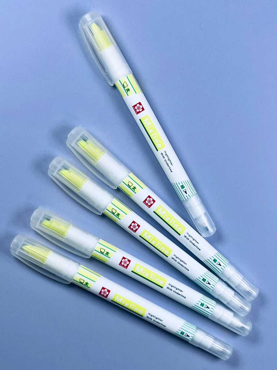 Sakura Cray-Pas Mixed Line Highlighter: 2-in-1 Double Pen for Aesthetic Journaling