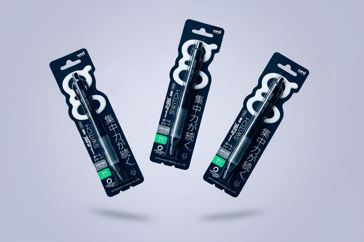 Uni Alpha-Gel Switch Mechanical Pencil: Kuru Toga Lead Rotation & Ergonomic Soft Grip