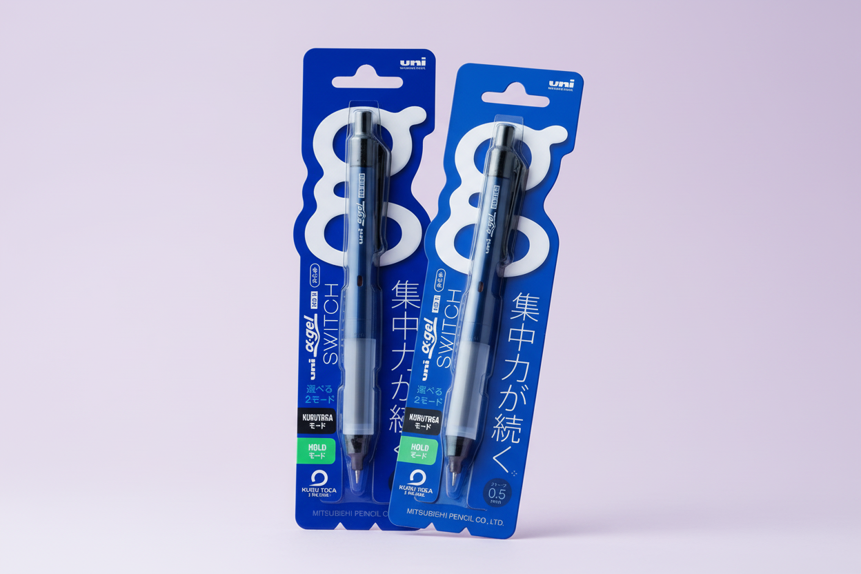 Uni Alpha-Gel Switch Mechanical Pencil: Kuru Toga Lead Rotation & Ergonomic Soft Grip
