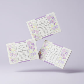 Risette Kofumi-shi Small Note Set: 30 Sheets Adult Floral Stationery - Made in Japan