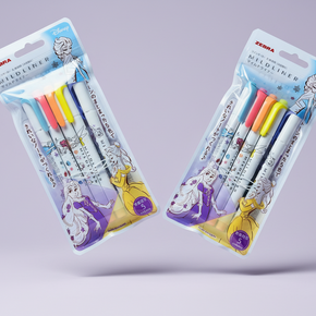 Zebra Mildliner x Disney Princess Limited Edition Set: 5-Pack Dual-Tip Highlighters