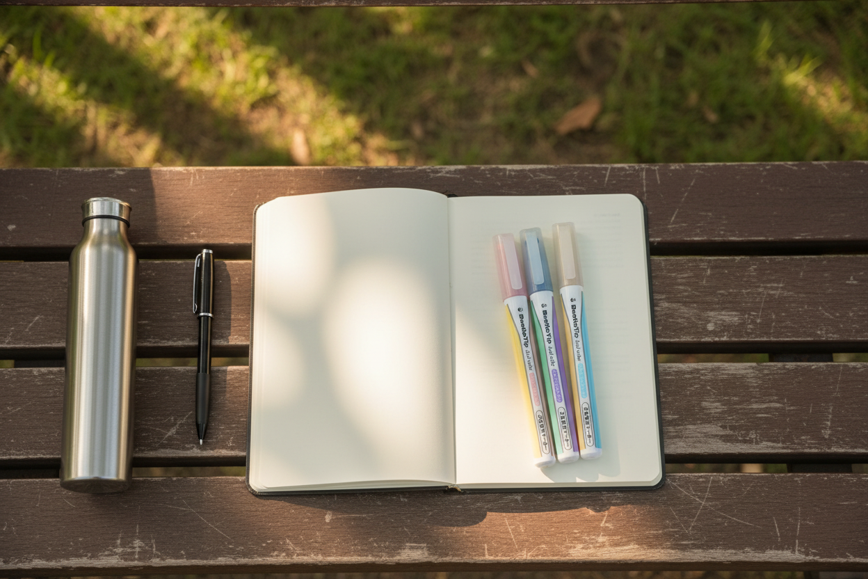 KOKUYO Mark+ Dual Color Highlighter: 2-in-1 Double Pen for Aesthetic Note-Taking
