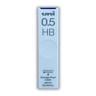 Uni Smudge-Proof Mechanical Pencil Lead: 0.5mm HB Refill (40 Leads)