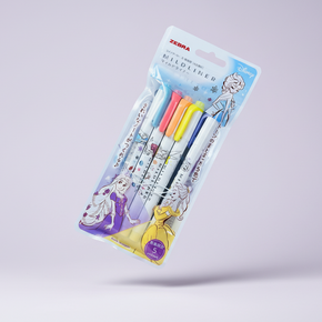 Zebra Mildliner x Disney Princess Limited Edition Set: 5-Pack Dual-Tip Highlighters