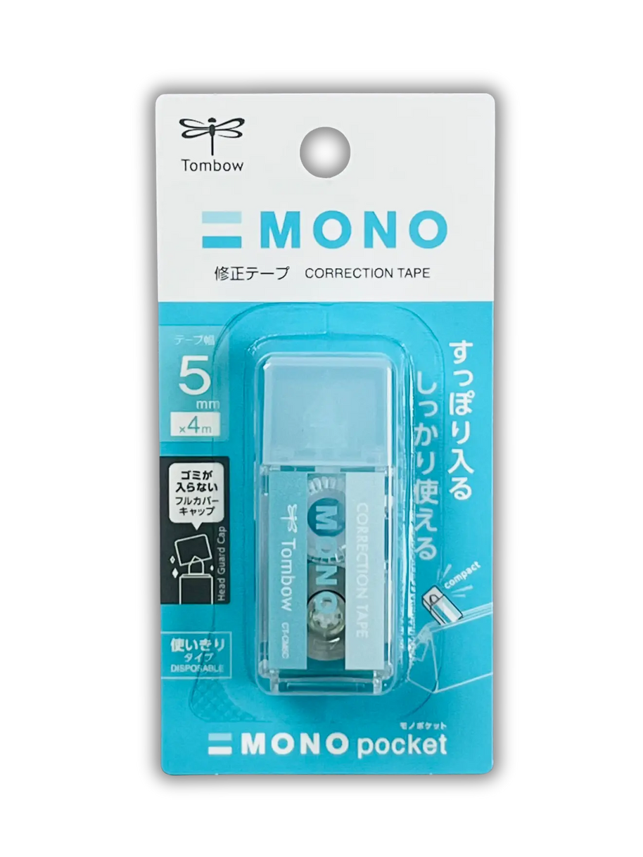 Tombow Mono Pocket Correction Tape: Portable Aesthetic White-Out for Pen Cases