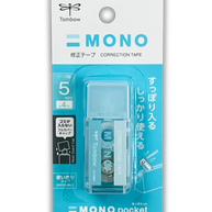 Tombow Mono Pocket Correction Tape: Portable Aesthetic White-Out for Pen Cases