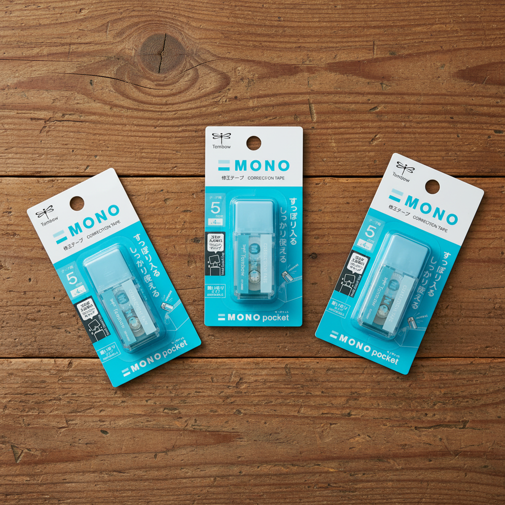 Tombow Mono Pocket Correction Tape: Portable Aesthetic White-Out for Pen Cases