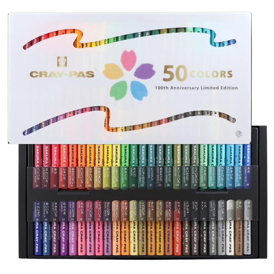 Sakura Craypas 100th Anniversary Edition: 50-Color Professional Art Set (Limited Edition)