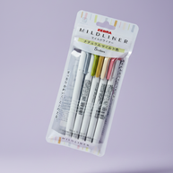 Zebra Mildliner Double-Sided Highlighter: 5-Color Japanese Marker Set