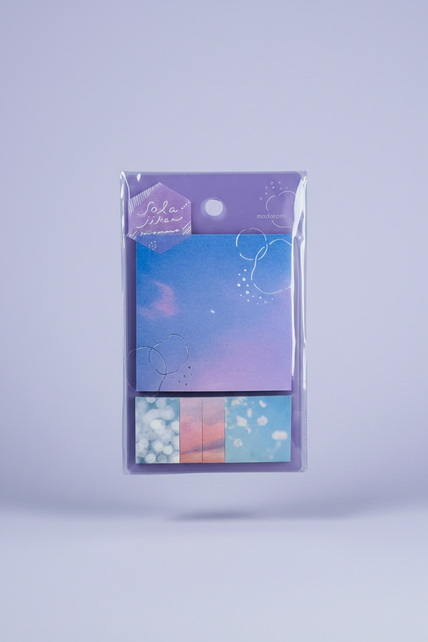 KITERA Soratoki "Momentary" Sticky Notes: Slumbering Usumomo - Aesthetic Sky-Themed Index