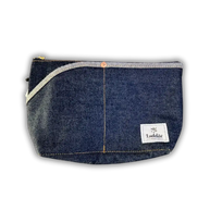Luddite Okayama Denim Large Boat Pouch: Premium Travel & Stationery Organizer