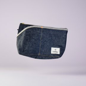 Luddite Okayama Denim Large Boat Pouch: Premium Travel & Stationery Organizer