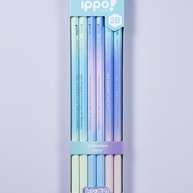 Tombow Ippo! Kaki-kata Pencils: 2B Gradation Grip Design (12-Pack High-Contrast Graphite)