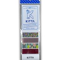 KING JIM KITTA Clear Washi Tape Set: Pre-Cut Aesthetic Washi Stickers