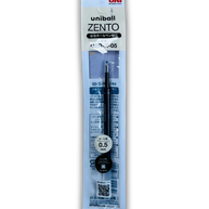Uniball ZENTO Gel Pen Refill: 0.5mm Black - Smooth, Smudge-Free Japanese Ink