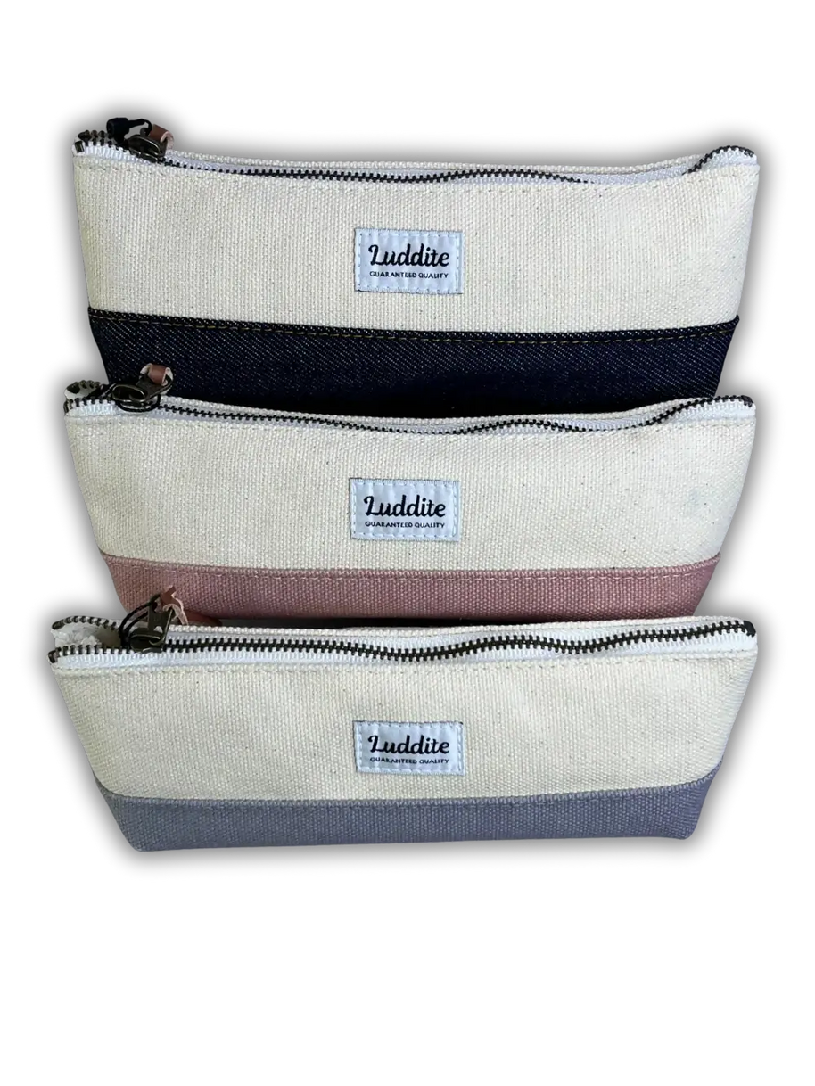 Kurashiki Canvas Two-Tone Pen Case