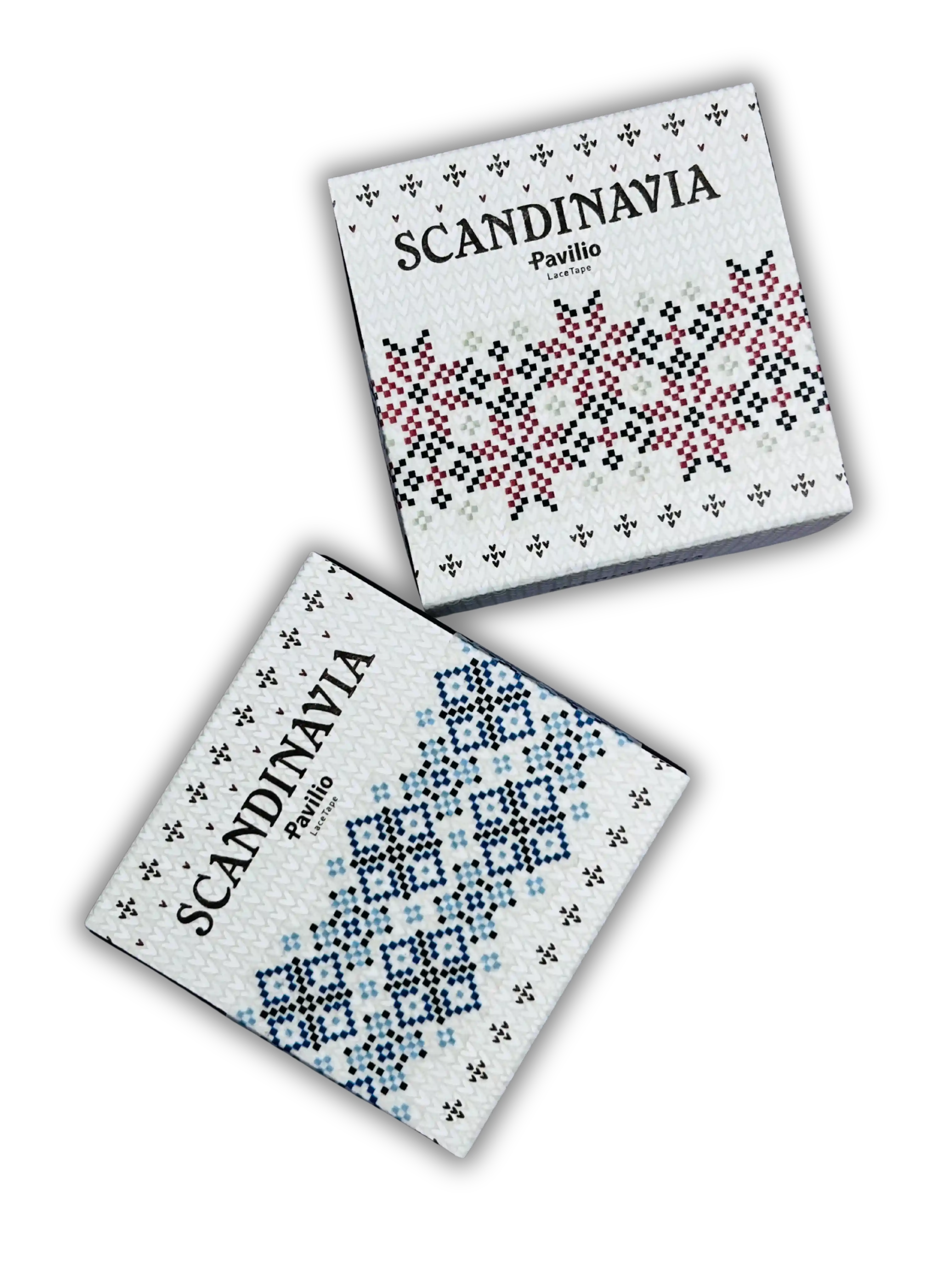 Scandinavia Series Washi Tape: Minimalist Winter Designs (Frost & Snowflake) - Made in Japan