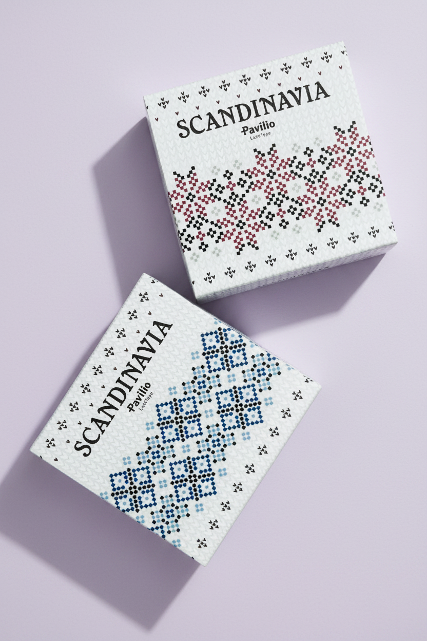 Scandinavia Series Washi Tape: Minimalist Winter Designs (Frost & Snowflake) - Made in Japan