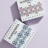 Scandinavia Series Washi Tape: Minimalist Winter Designs (Frost & Snowflake) - Made in Japan