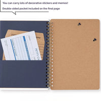 kleid x eric 2026 Ring Diary: B6 Monthly Planner - 2mm Grid Aesthetic White Edition