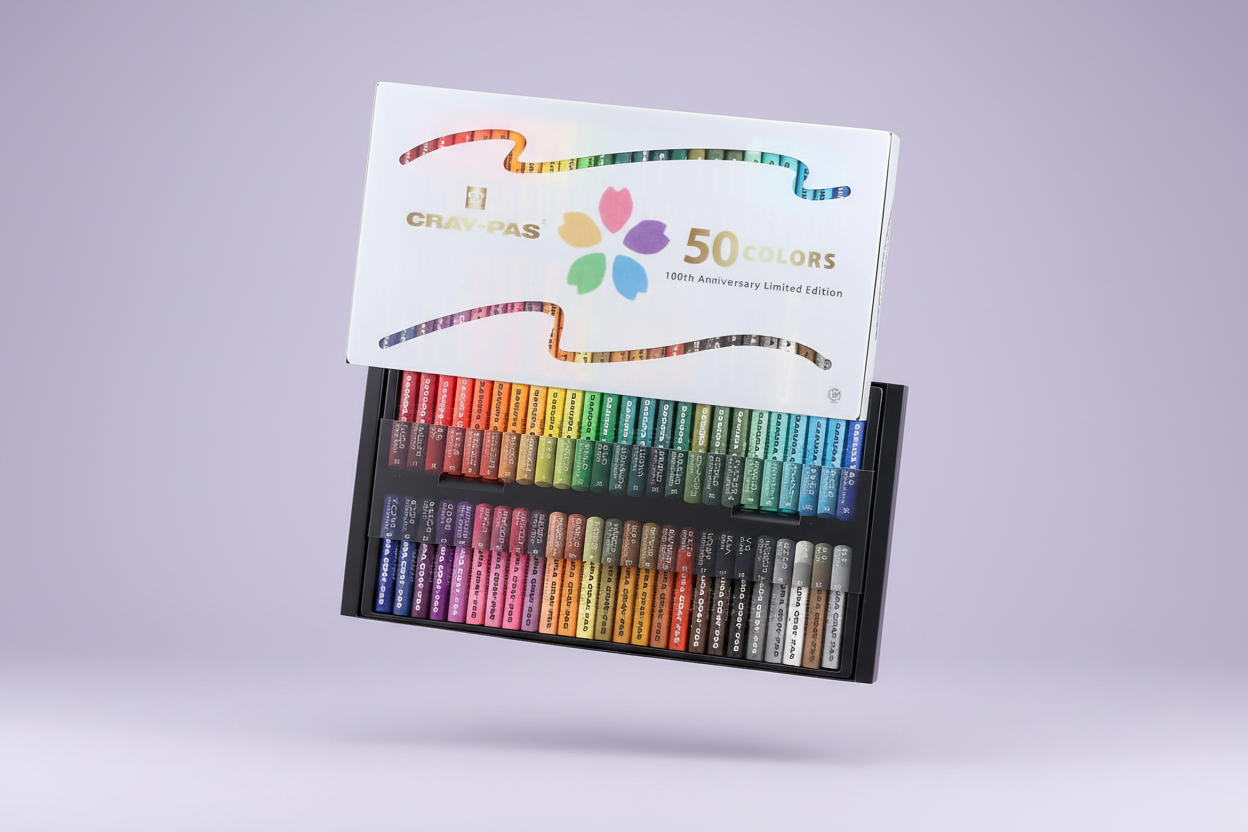 Sakura Craypas 100th Anniversary Edition: 50-Color Professional Art Set (Limited Edition)