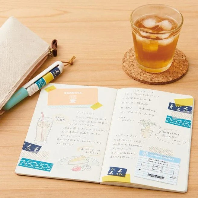 KANMIDO Maco Pen-Sized Washi Tape Holder: 4-Roll Portable Masking Tape Dispenser