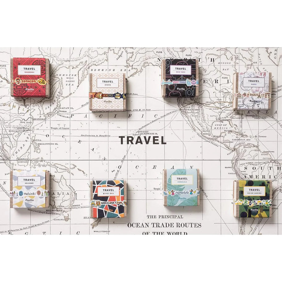 Travel Series Decorative Tape: 12 City Motifs - Durable Japanese PP Tape