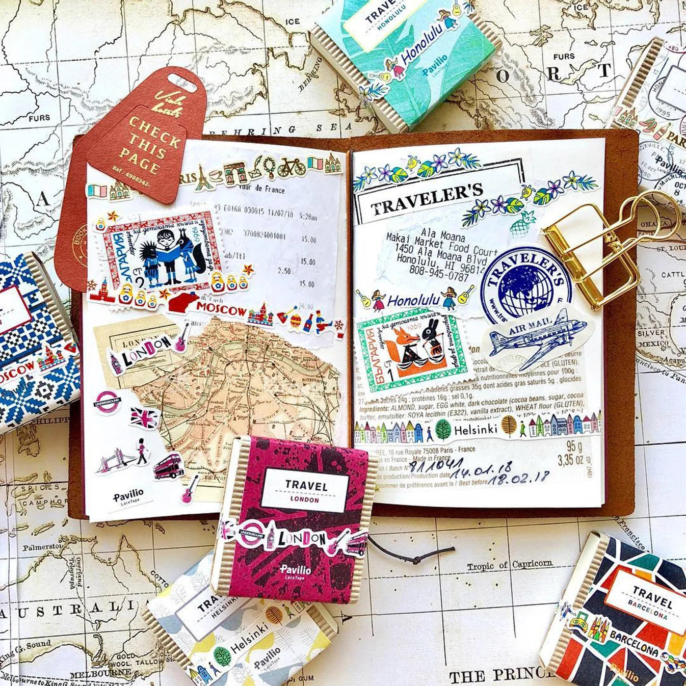 Travel Series Decorative Tape: 12 City Motifs - Durable Japanese PP Tape