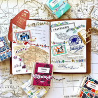 Travel Series Decorative Tape: 12 City Motifs - Durable Japanese PP Tape